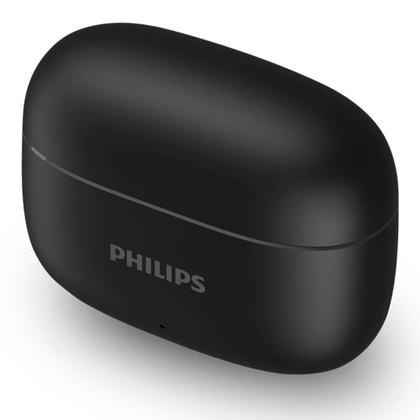 Imagem de Fone de Ouvido Sem Fio Bluetooth Philips TWS Intra-auricular Preto com Microfone, IPX4