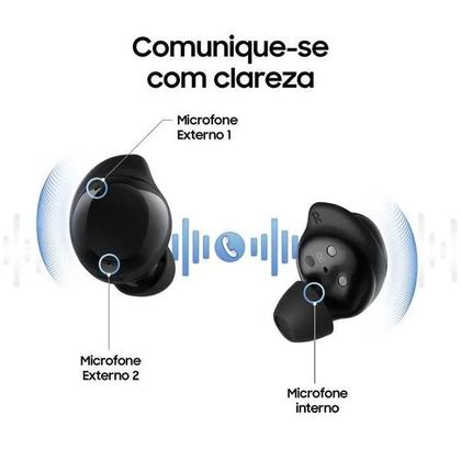 Imagem de Fone de Ouvido Sem Fio Bluetooth Samsung Buds Core com Microfone Cancelamento de Ruído True Wireless Preto