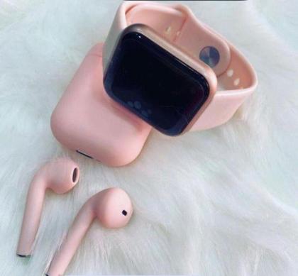 Imagem de Fone De Ouvido Sem Fio Bluetooth Touch TWS + Smartwach Y8