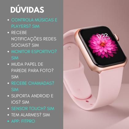 Imagem de Fone de Ouvido Sem Fio Bluetooth TWS com Controle Touch + Smartwatch Y8: Conectividade e Estilo em Um Só Pacote!