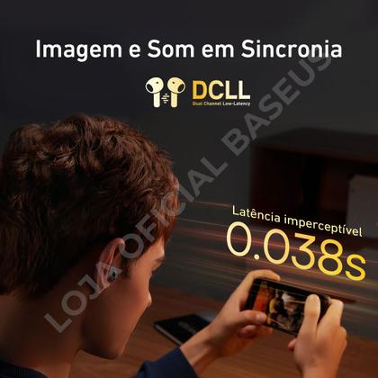 Imagem de Fone de Ouvido Sem Fio com cancelamento de ruído Baseus Bowie MA10  ANC Híbrido  140h de Bateria Bluetooth