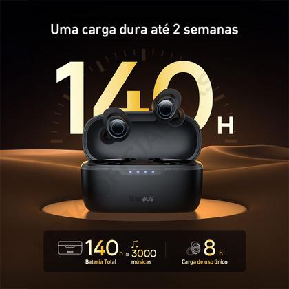 Imagem de Fone de Ouvido Sem Fio com cancelamento de ruído Baseus Bowie MA10  ANC Híbrido  140h de Bateria Bluetooth