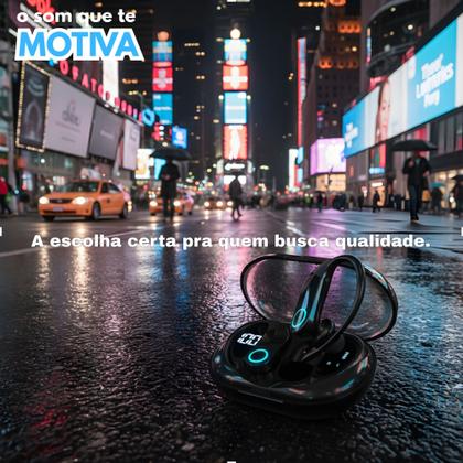 Imagem de Fone de Ouvido Sem Fio Esportivo Bluetooth Compatível em xt80 Android iOS Windows