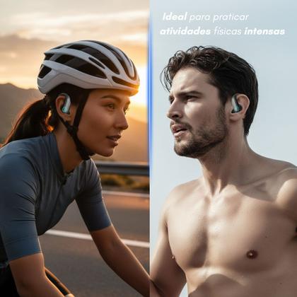 Imagem de Fone de Ouvido Sem Fio Esportivo Bluetooth Compatível em xt80 Android iOS Windows