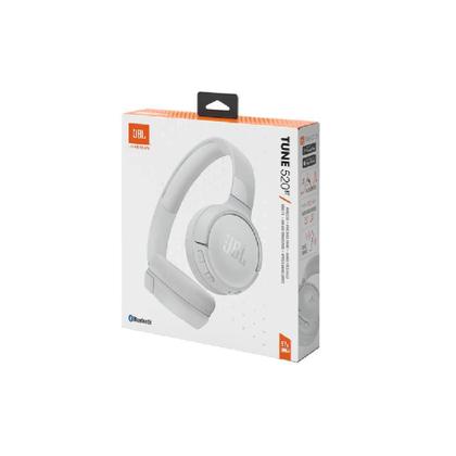 Imagem de Fone de Ouvido Sem Fio JBL Tune 520BT, Bluetooth, com Microfone, Branco - JBLT520BTWHT