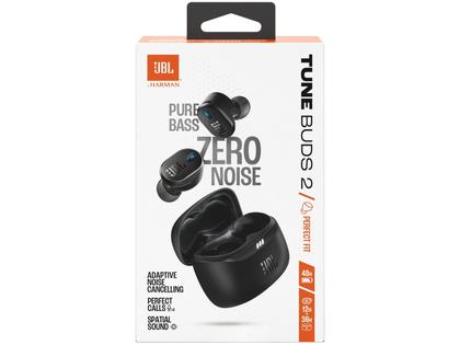 JBL Tune Buds 2 ワイヤレスイヤホン ブラック Fone de Ouvido Sem Fio JBL Tune Buds 2, Bluetooth - Preto