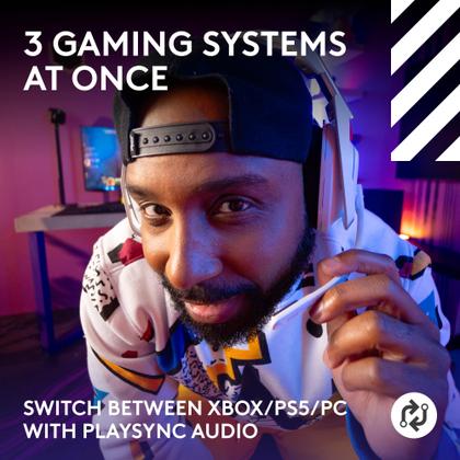 Imagem de Fone de ouvido sem fio para jogos Logitech G Astro A50 branco