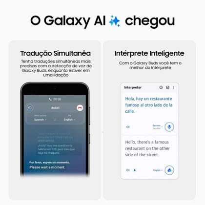 Imagem de Fone de Ouvido Sem Fio Samsung Galaxy Buds 2 Pro, Cancelamento de Ruído Inteligente, Branco - SM-R510NZWPZTO