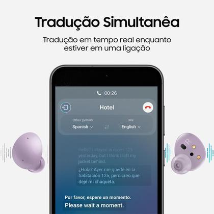 Fone de Ouvido Sem Fio Samsung Galaxy Buds 2 Pro, Cancelamento de