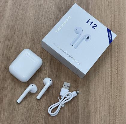 Imagem de Fone de Ouvido Sem Fio TWS i12 Bluetooth Touch Recarregavel