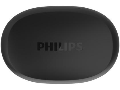 Imagem de Fone de ouvido sem fio TWS Philips TAT1209BK00 na cor preto, bluetooth, microfone, IPX4 e 18h