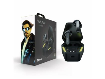 Imagem de Fone de Ouvido Sem Fio WAAW by Alok ENERGY 100EBG, Bluetooth TWS, Modo Gamer e Resistente à Água, Preto - WAAW0008