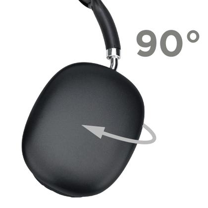 Imagem de Fone de Ouvido Sem Fio Weireless com Bluetooth 5.1 e Microfone Integrado Power Bass Autonomia até 20h Preto EPBMAX5BK ELG