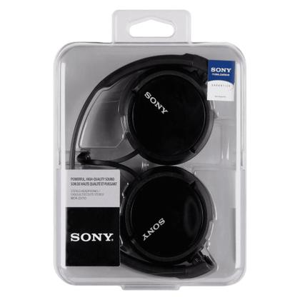 Fone de Ouvido Sony MDR-ZX110 Headphone Dobrável Preto - Headphone