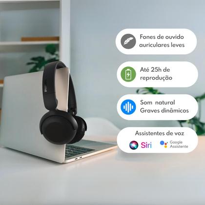 Imagem de Fone De Ouvido Sport Sem Fio Bluetooth Philips TAH2209BK Para Malhar Correr Academia Treino Caminhada