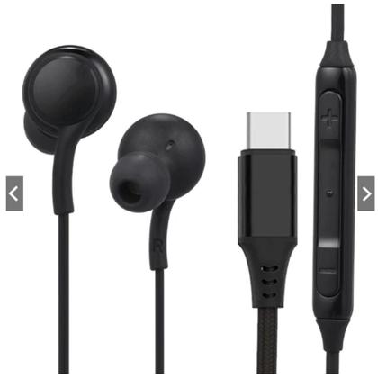 Imagem de Fone De Ouvido Tipo C Cabo Resistente Compatível Samsung Galaxy M15,A15,A36,M54,A55,S21,S22,S23,S24