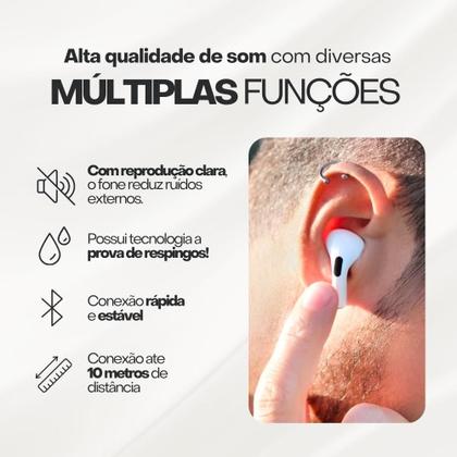 Imagem de Fone De Ouvido TWS Bluetooth 5.3 Sem Fio Com Microfone Integrado, Cancelamento De Ruído, Compatibilidade Universal, Ideal Para Academia E Trabal
