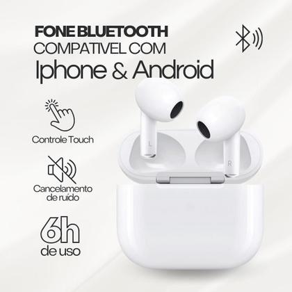 Imagem de Fone De Ouvido TWS Bluetooth 5.3 Sem Fio Com Microfone Integrado, Cancelamento De Ruído, Compatibilidade Universal, Ideal Para Academia E Trabal
