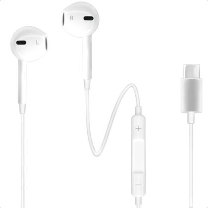 Imagem de Fone de Ouvido USB Tipo C com Fio e Microfone Integrado Som de Alta Qualidade e Controle de Volume