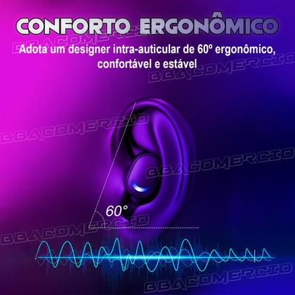 Imagem de Fone De Ouvido Via Bluetooth Tws E10 A Prova Dágua Com Nf-e Cor da luz:Azul-turquesaCor:Preto