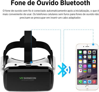 Imagem de Fone de ouvido VR Android IOS Óculos de realidade virtual 3D