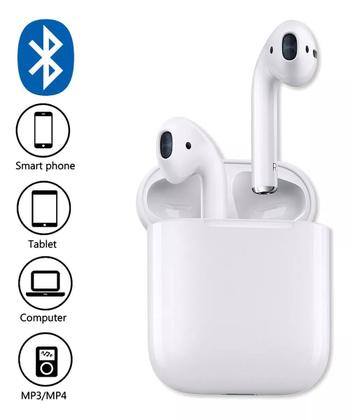 Imagem de Fone de Ouvido Wireless Bluetooth InPods Branco Compatível com iOS, Android e Notebook  Som de Alta Qualidade