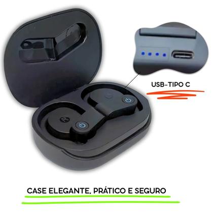 Imagem de Fone Gancho Bluetooth S/ Fio para academia bluetooth