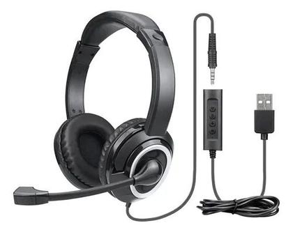 Imagem de fone Headset Com Fio Hf600 Conexão P3 E Usb - Ph427 multi