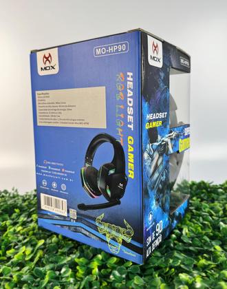 Imagem de Fone Headset Gamer Com Fio Conector P3 USB Mox HP-90