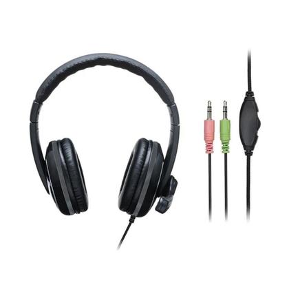 Imagem de Fone Headset Headphone Com Fone E Microfone Cabo P2 Com Adptador P3 Business Lan House PC Notebook Computador Celular Sm