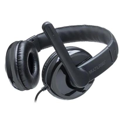 Imagem de Fone Headset Headphone Com Fone E Microfone Cabo P2 Com Adptador P3 Business Lan House PC Notebook Computador Celular Sm