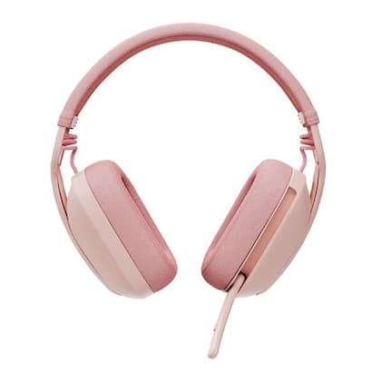 Imagem de Fone headset logitech sem fio zone vibe 100 rosa 981-001223