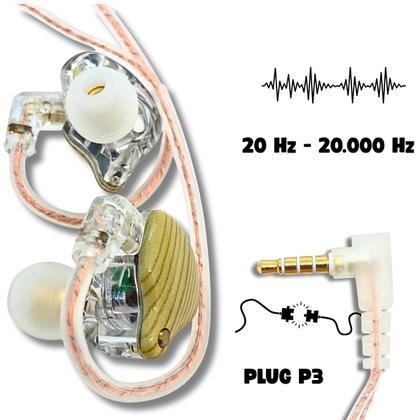 Imagem de Fone In Ear Profissional Retorno de Palco Som HD