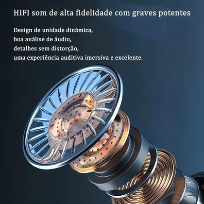 Imagem de Fone M10 Bluetooth 5.1 Sem Fio Preto TWS Microfone Resistente