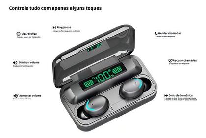 Imagem de Fone M10 Preto Bluetooth Resistência IPX7 Ideal Para Exercícios