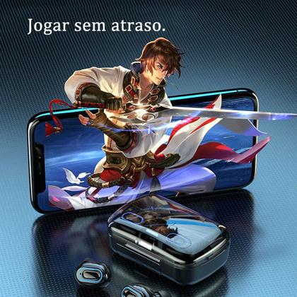 Imagem de Fone M10 TWS Bluetooth Preto Sem Fio Microfone Incluso Bateria