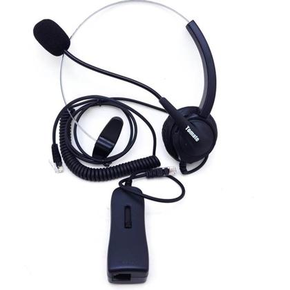 Imagem de Fone Microfone Headset de Cabeça Rj9 Para Central de Atendimento Online Escritório MT1011