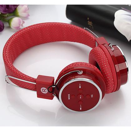 Imagem de Fone Ouvido B05 Sem Fio Bluetooth Sd Fm Slim Fit Vermelho