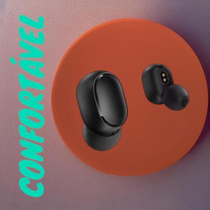 Imagem de Fone Ouvido Bluetooth In-Ear Preto Compatível Com A02