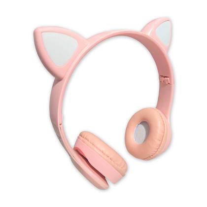 Imagem de Fone Ouvido Bluetooth Infantil Mini Cat Fone Orelha Gato Led