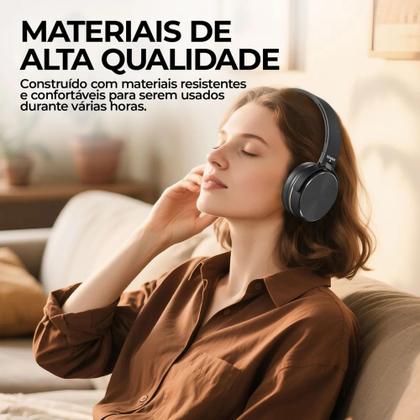 Imagem de Fone Ouvido Bluetooth Regulável Com Microfone E Redução Ruíd