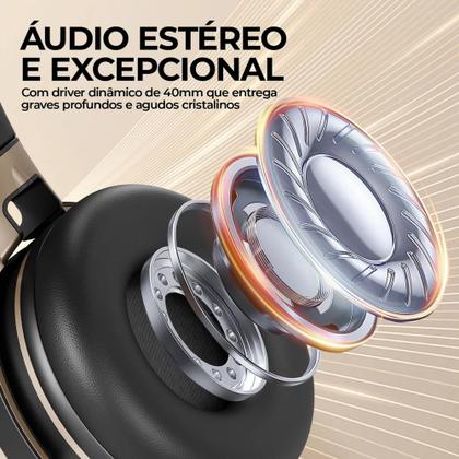 Imagem de Fone Ouvido Bluetooth Regulável Com Microfone E Redução Ruíd