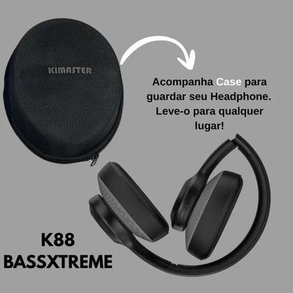 Imagem de Fone Ouvido Headphone Bass Xtreme K88 Bluetooth 5.4 Kimaster