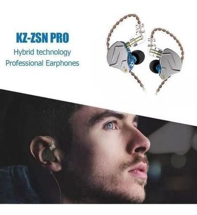 Imagem de Fone Ouvido Kz Zsn Pro Com Microfone Intra Auricular
