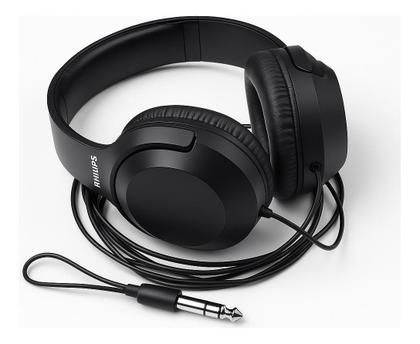 Imagem de Fone Philips Over Ear TAH2005BK P2 3.5mm Preto Som Estéreo, Conforto Prolongado, Cabo 2m, Graves potentes Headphone Leve p/ PC, Celular, Tablet, TV