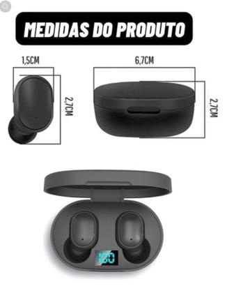 Imagem de Fone S/ Fio Bluetooth Tws Para Poco F5