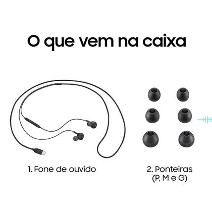 Imagem de Fone Samsung AKG USB tipo-C com fio e controles