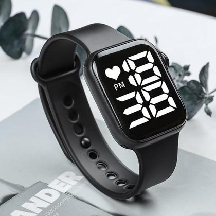 Imagem de Fone sem fio Bluetooth Garrafa térmica led 500ml relógio digital smart Kit Esportes