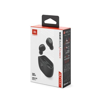 Imagem de Fone TWS Bluetooth JBL Wave Buds 2 Deep Bass 8h + 24h Case Preto