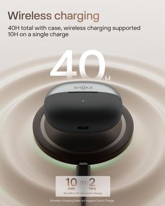 Fones de ouvido abertos SHOKZ OpenDots ONE Bluetooth com microfone